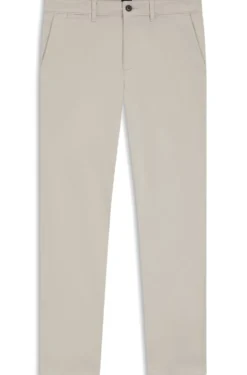 Regular-fit trousers in stretch-cotton satin