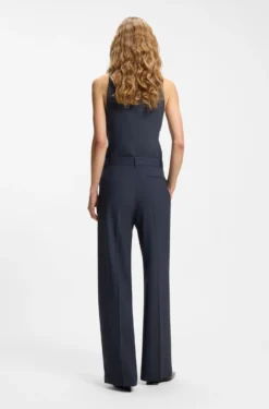 Regular-fit trousers in virgin wool