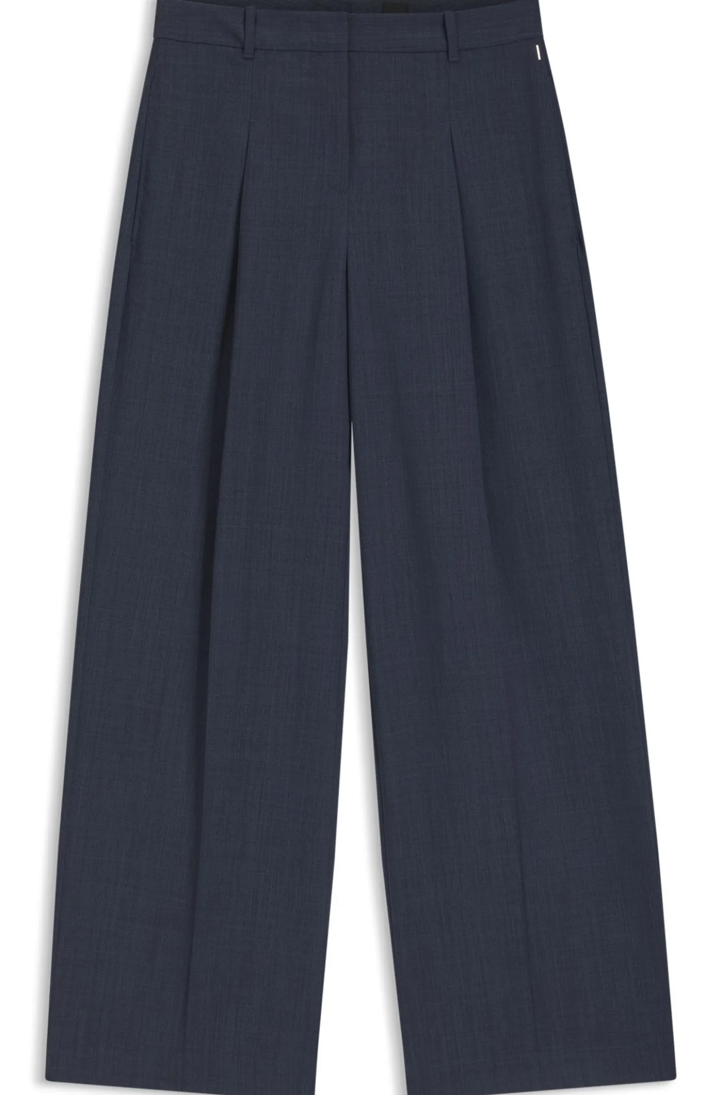 Regular-fit trousers in virgin wool