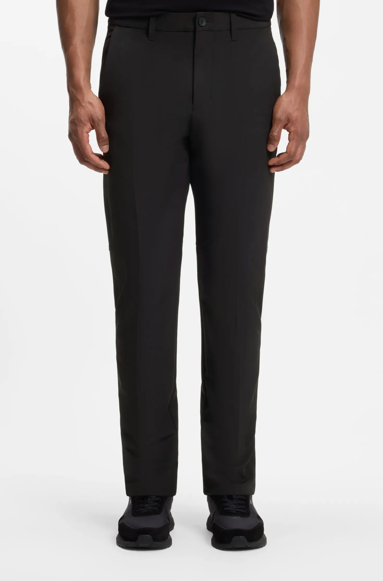 Regular-fit trousers in water-repellent stretch fabric