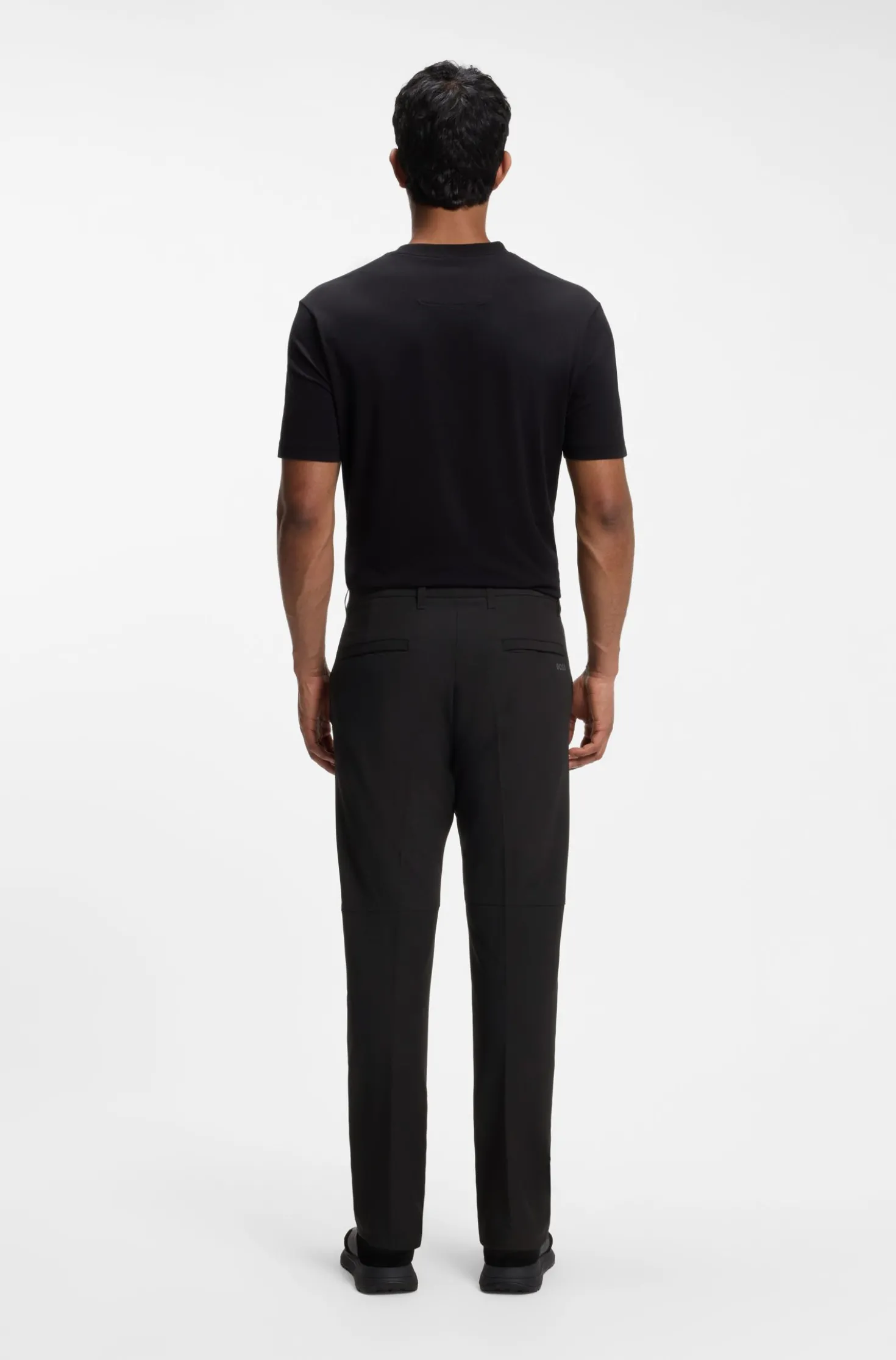 Regular-fit trousers in water-repellent stretch fabric