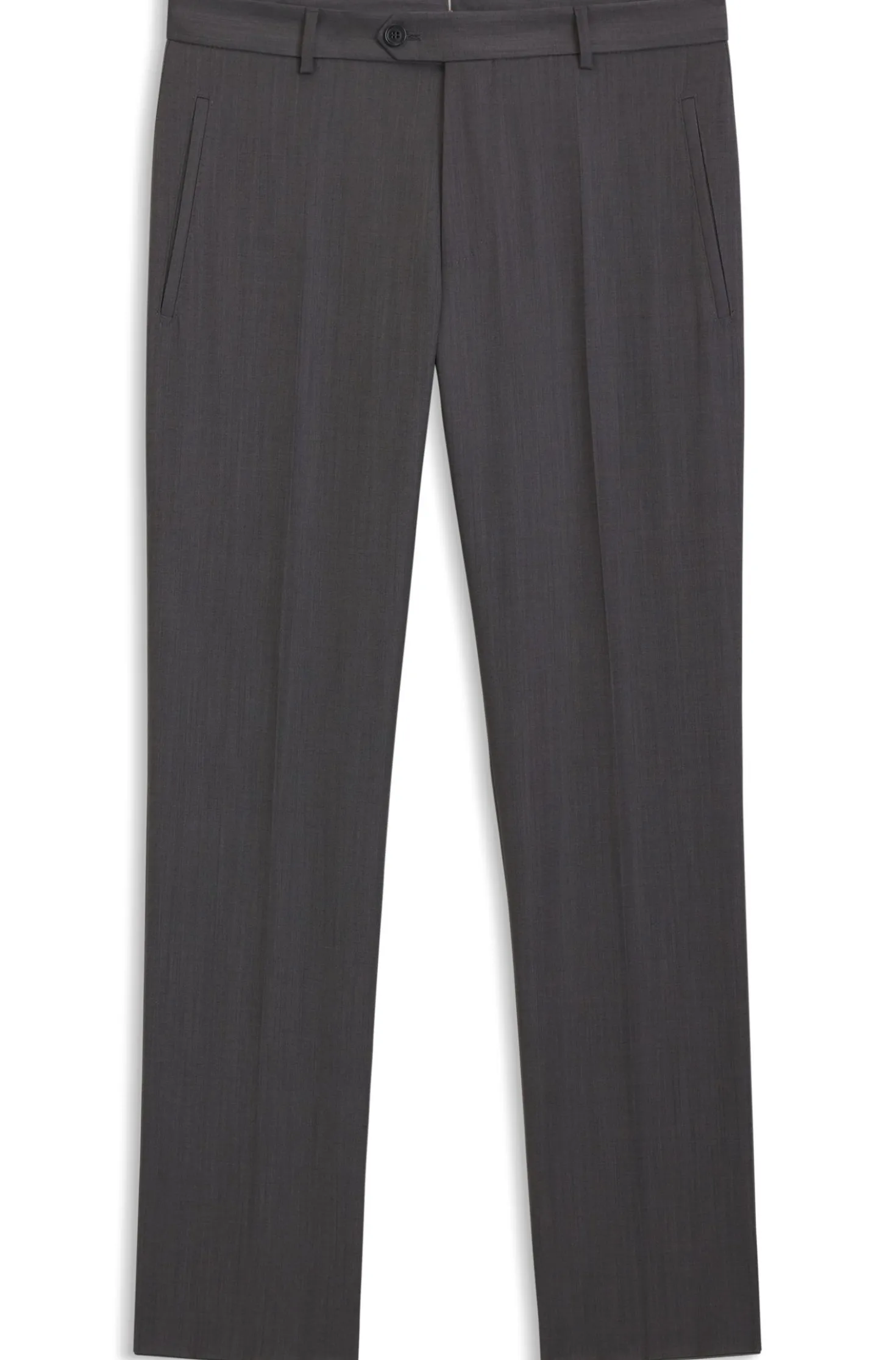 Regular-fit trousers in water-repellent virgin wool