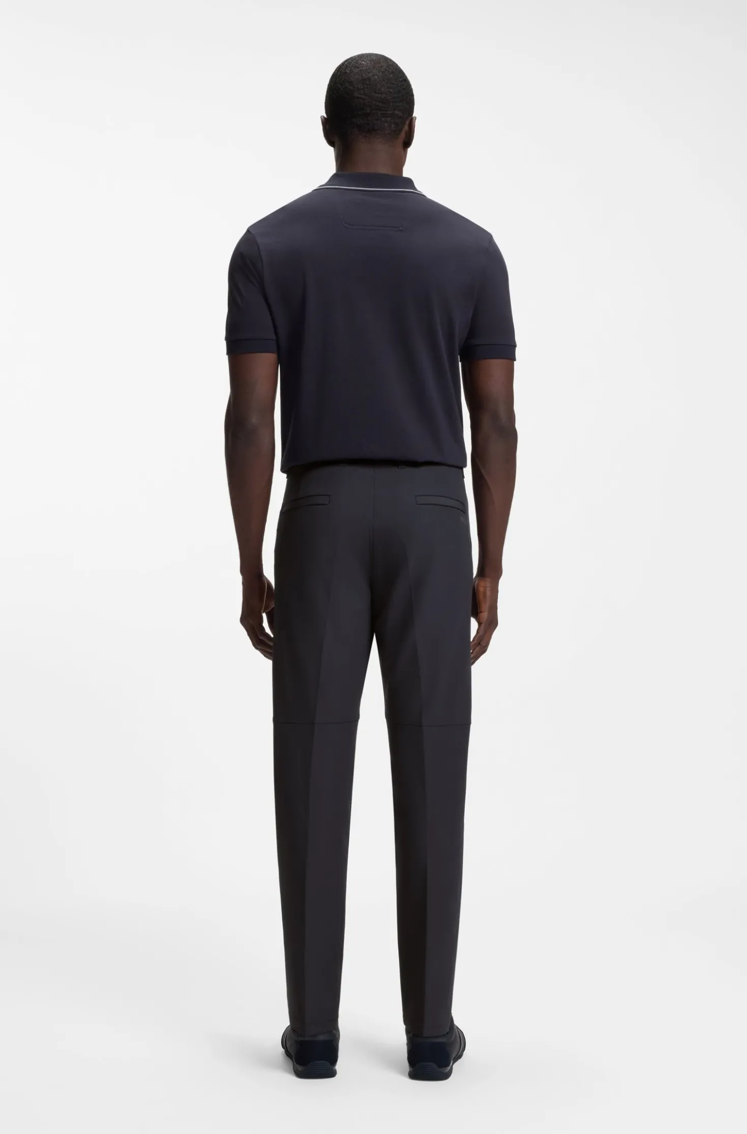 Regular-fit trousers in water-repellent stretch fabric