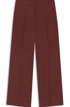 Regular-fit trousers with wide leg