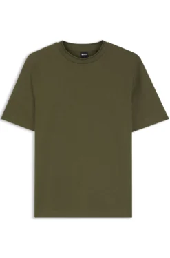 Regular-fit T-shirt in stretch cotton blend