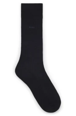 Regular-length socks in a mercerised-cotton blend