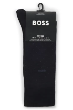 Regular-length socks in a mercerised-cotton blend