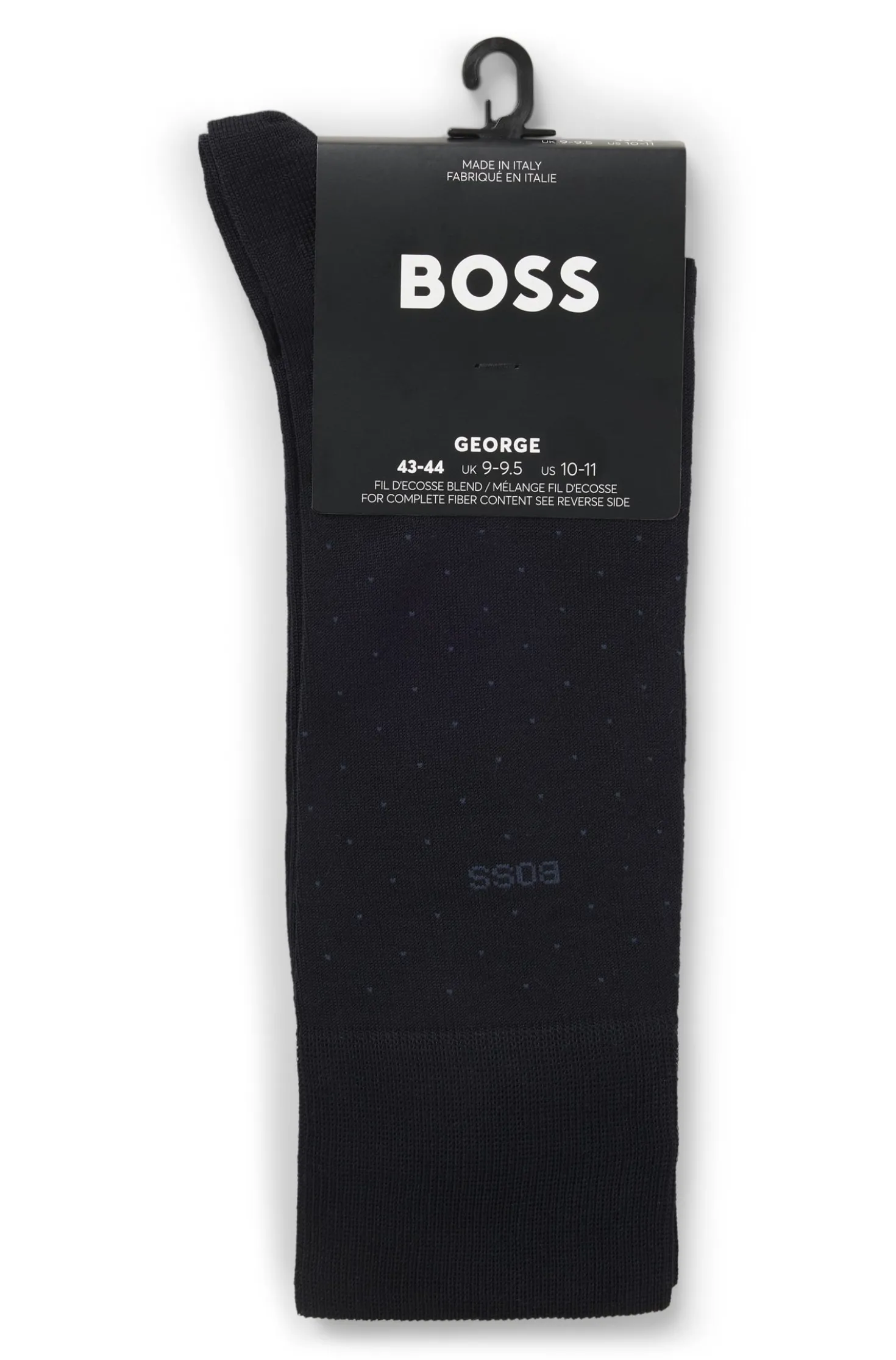 Regular-length socks in a mercerised-cotton blend