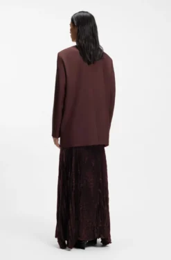Relaxed-fit blazer in a virgin-wool blend