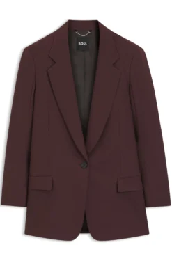 Relaxed-fit blazer in a virgin-wool blend