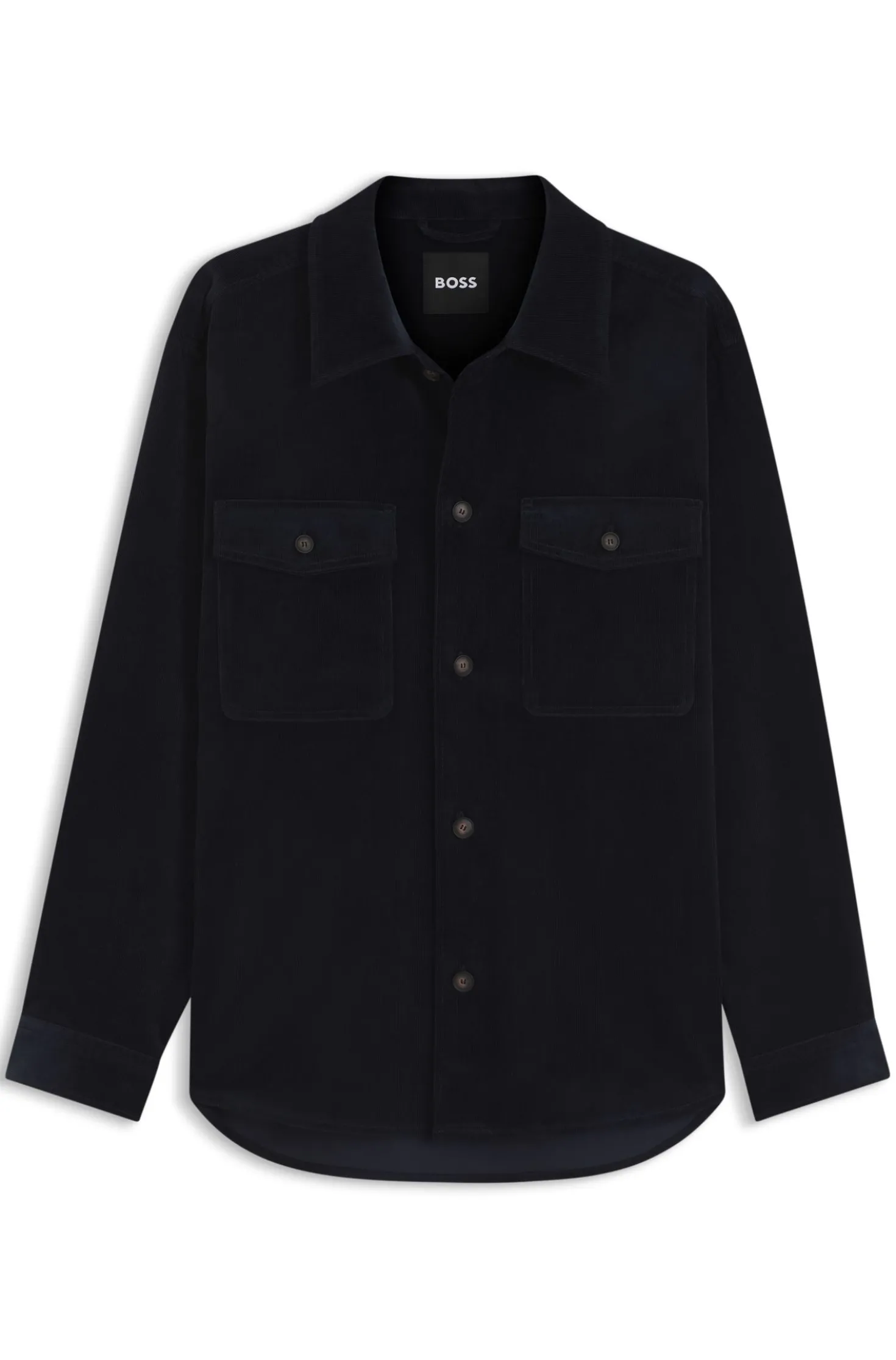 Relaxed-fit blazer in micro-pattern stretch cotton