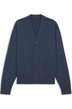Relaxed-fit cardigan in virgin wool