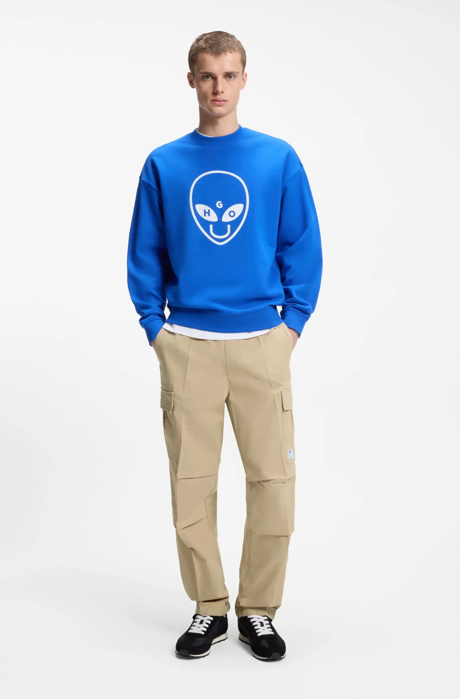 Relaxed-fit cargo trousers in cotton ripstop