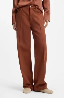 Relaxed-fit coloured jeans in soft cotton blend
