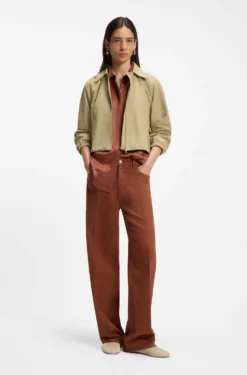 Relaxed-fit coloured jeans in soft cotton blend