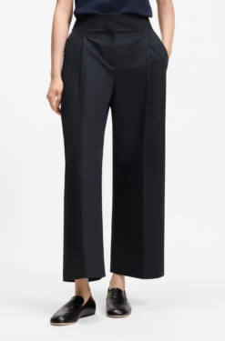 Relaxed-fit culottes in stretch cotton