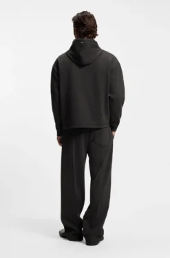 Relaxed-fit hoodie with stacked logo