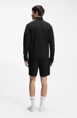 Relaxed-fit jacket in a waffle-structured cotton blend