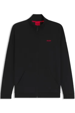 Relaxed-fit jacket in a waffle-structured cotton blend