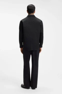 Relaxed-fit jacket in stretch cotton