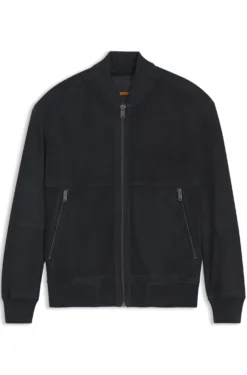 Relaxed-fit jacket in suede