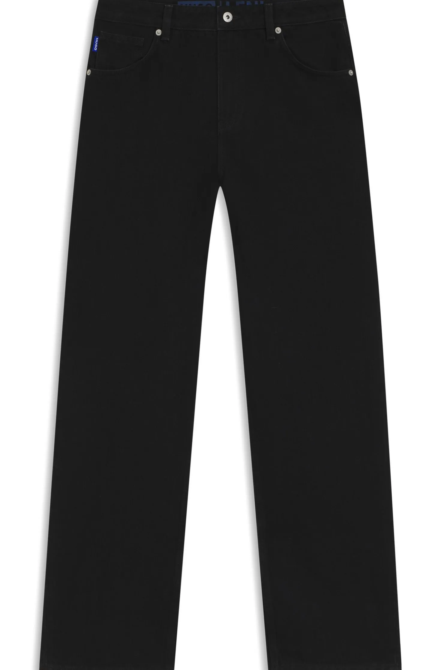 Relaxed-fit jeans in black denim