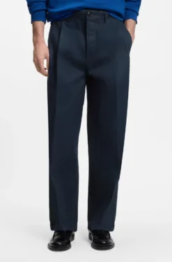 Relaxed-fit jeans in dark-blue soft cotton