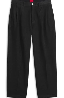 Relaxed-fit jeans in heavyweight black denim