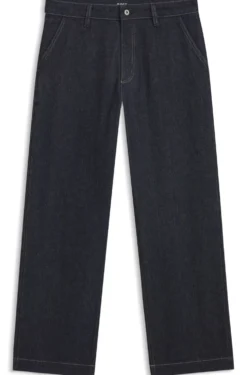 Relaxed-fit jeans in indigo stretch denim