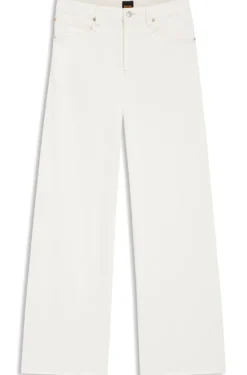 Relaxed-fit jeans in white rigid denim
