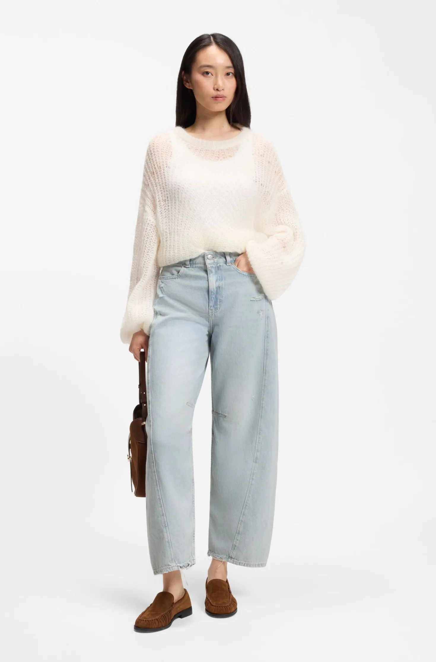 Relaxed-fit jeans with balloon leg