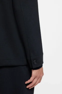 Relaxed-fit overshirt in performance-stretch fabric
