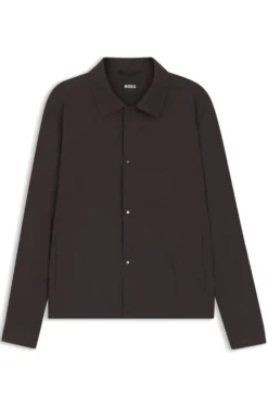 Relaxed-fit overshirt in washable Tech Linen