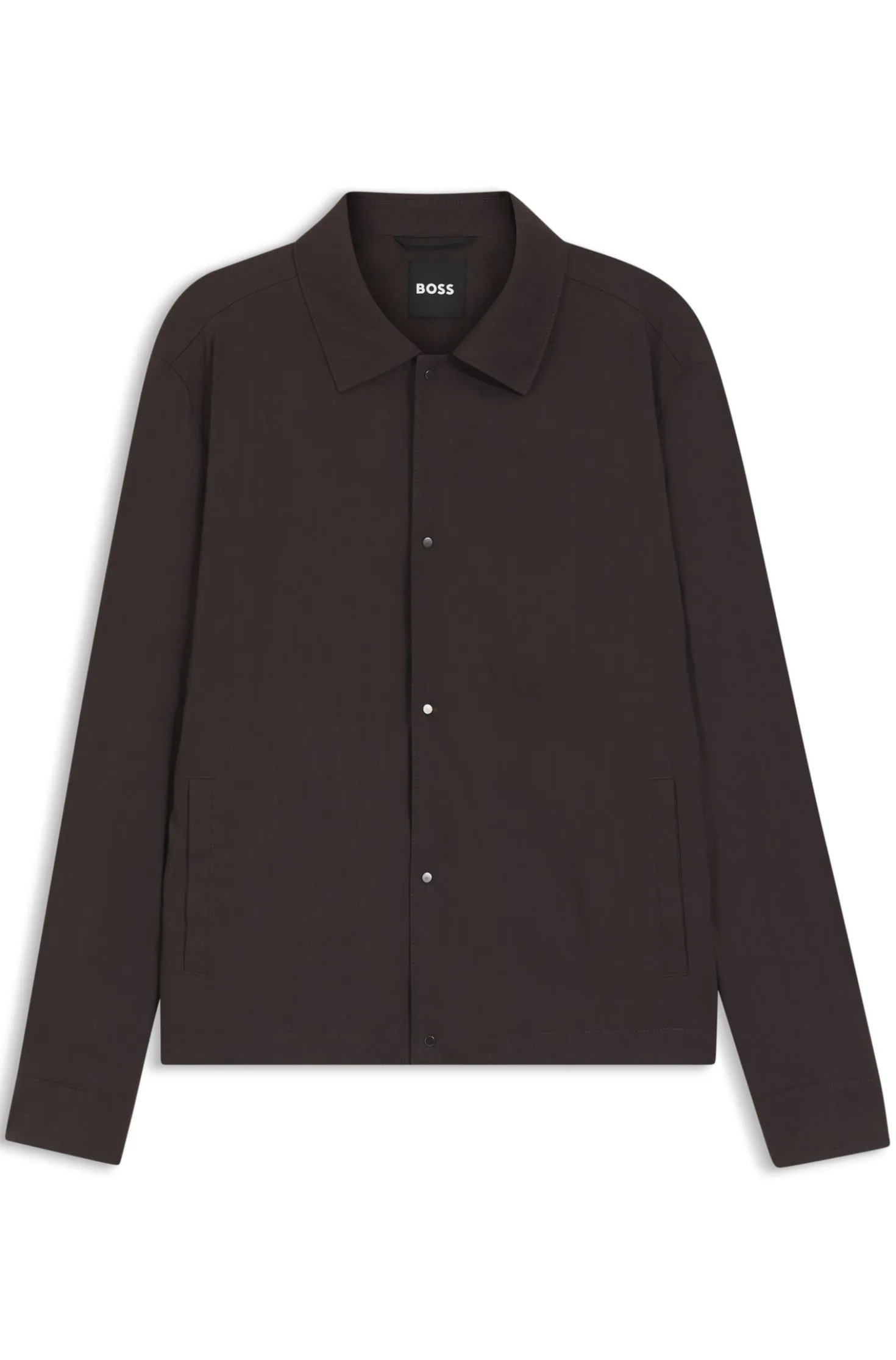 Relaxed-fit overshirt in washable Tech Linen
