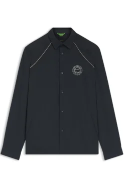 Relaxed-fit overshirt with water-repellent finish