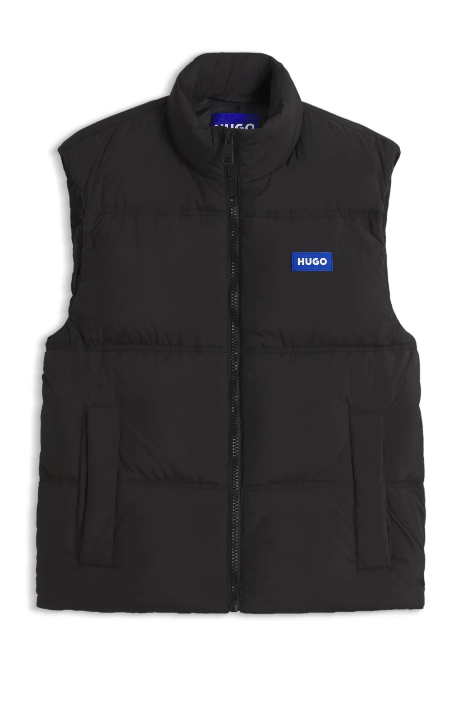 Relaxed-fit padded gilet with logo badge