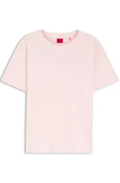 Relaxed-fit pyjama top in stretch cotton