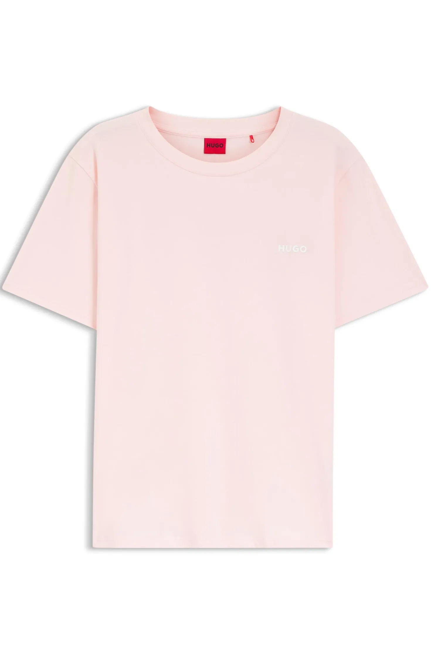 Relaxed-fit pyjama top in stretch cotton
