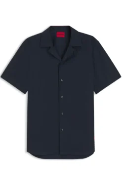 Relaxed-fit shirt in cotton poplin