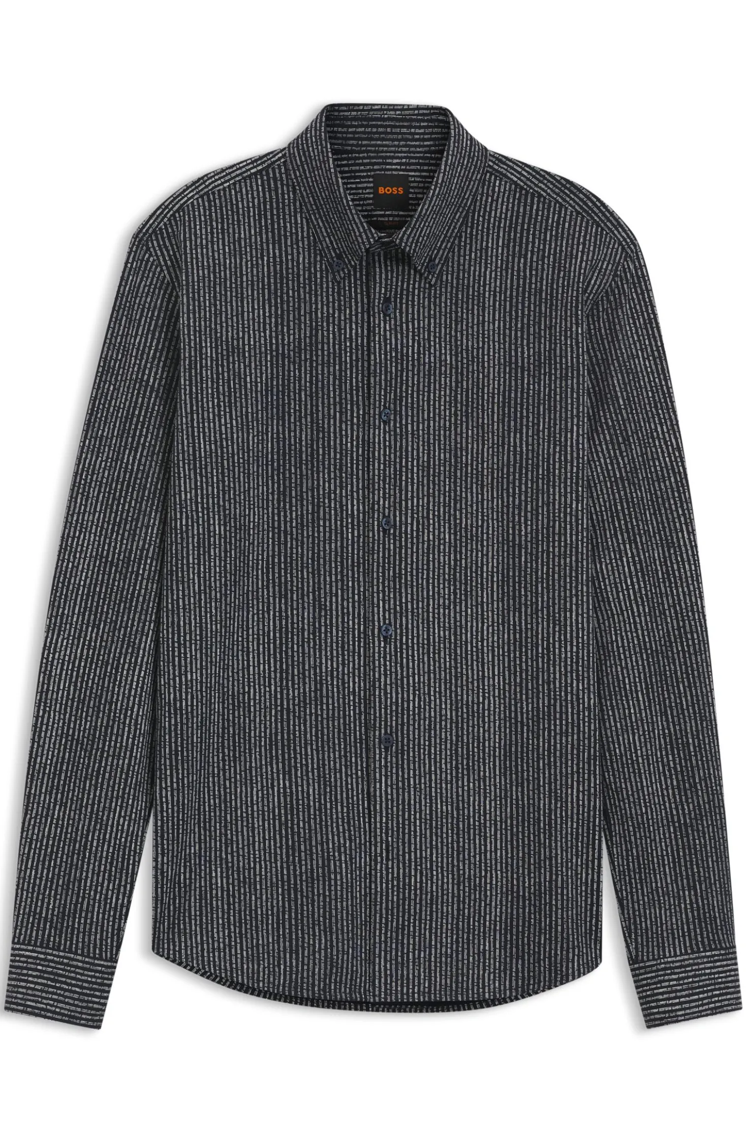 Relaxed-fit shirt in printed cotton jersey