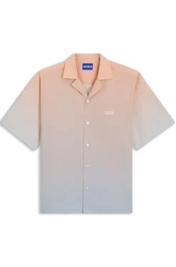 Relaxed-fit shirt with gradient print