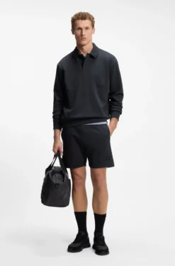 Relaxed-fit shorts in cotton French Terry