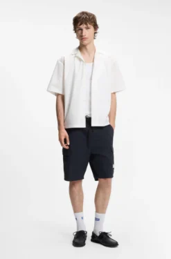 Relaxed-fit shorts in cotton ripstop