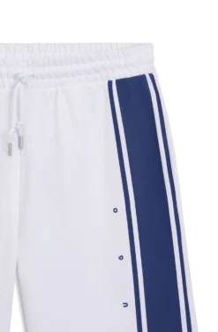 Relaxed-fit shorts in cotton terry with side stripe