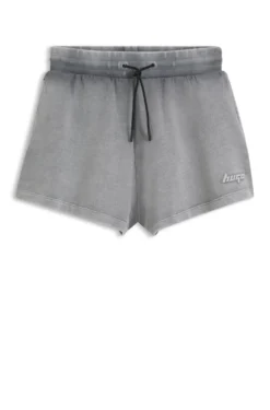 Relaxed-fit shorts in cotton terry with embossed logo