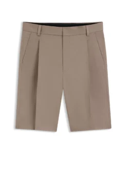 Relaxed-fit shorts in stretch-cotton twill