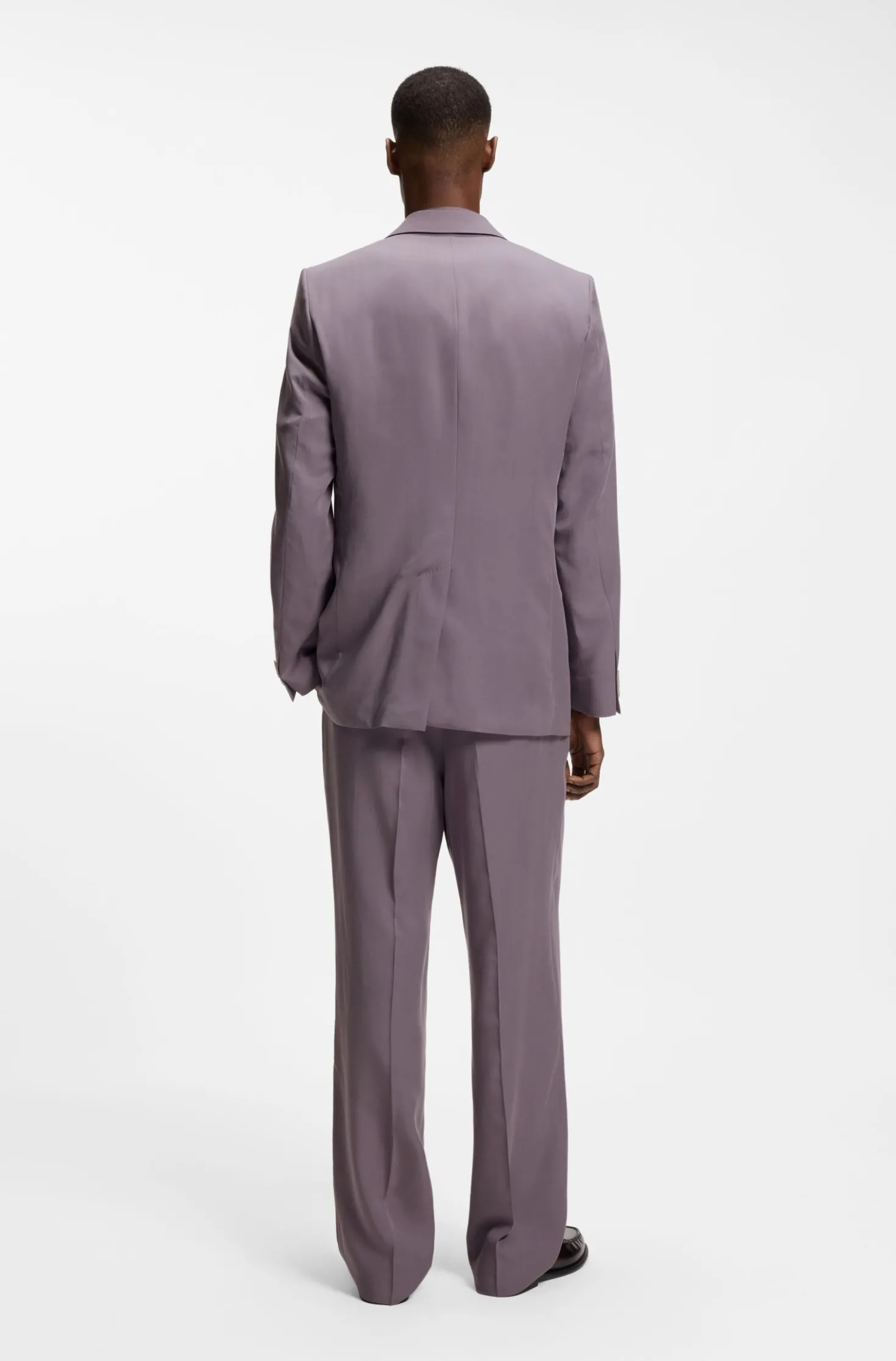 Relaxed-fit suit jacket in twill