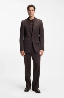 Relaxed-fit suit jacket in twill
