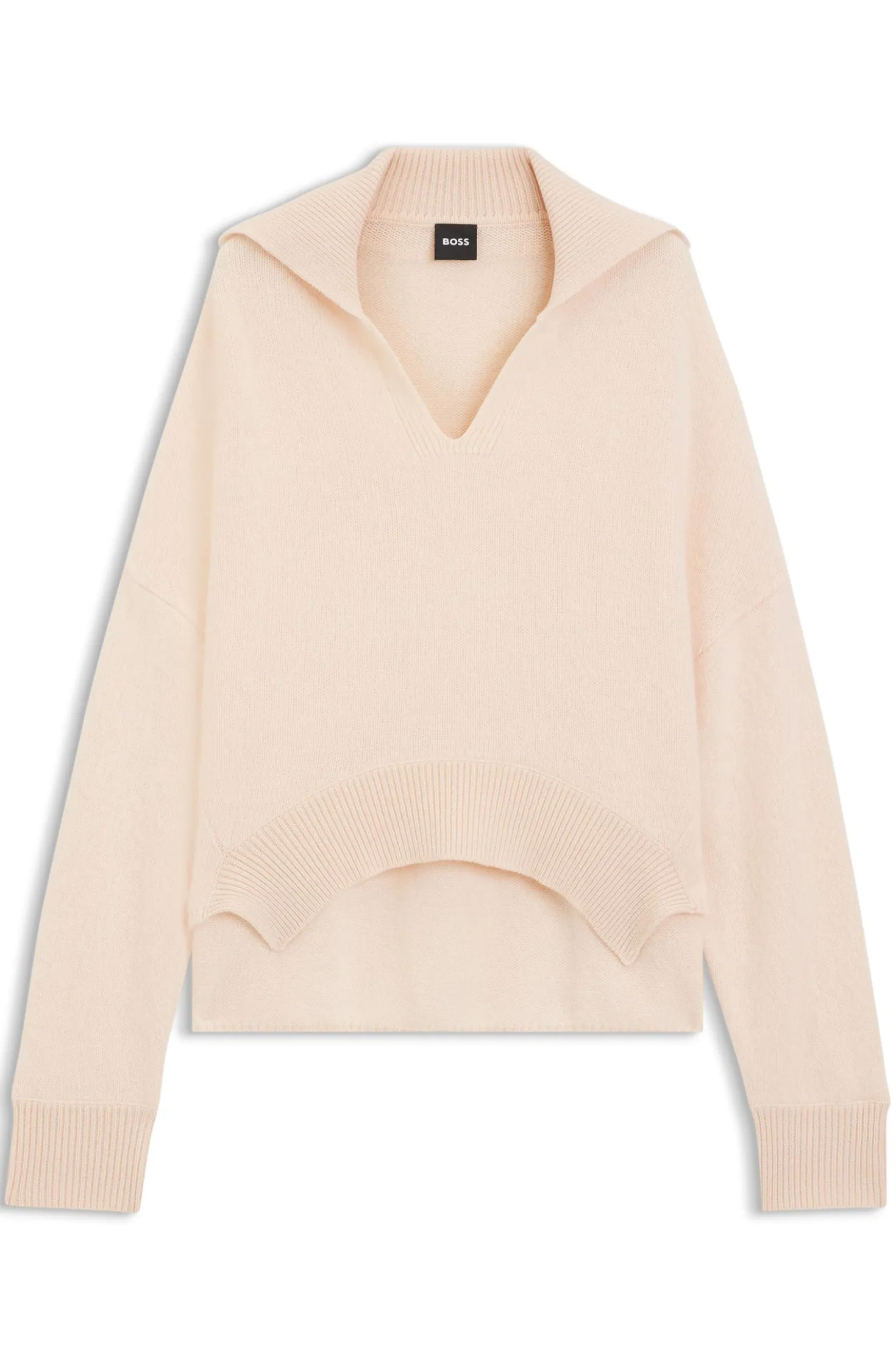 Relaxed-fit sweater in virgin wool and cashmere