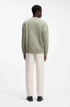 Relaxed-fit sweatshirt in cotton terry with logo detail